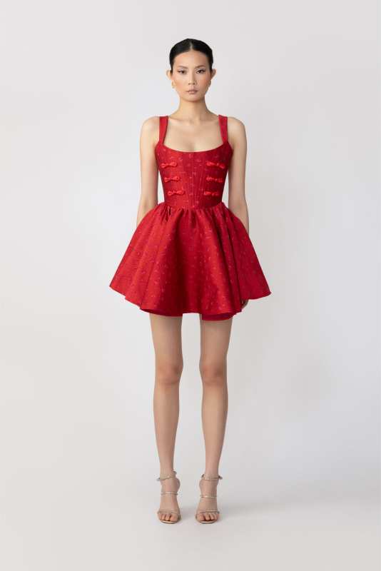 Jolie Jacquard Mini Dress